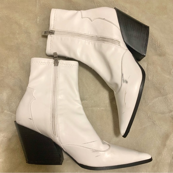 White cowgirl booties - Picture 3 of 4